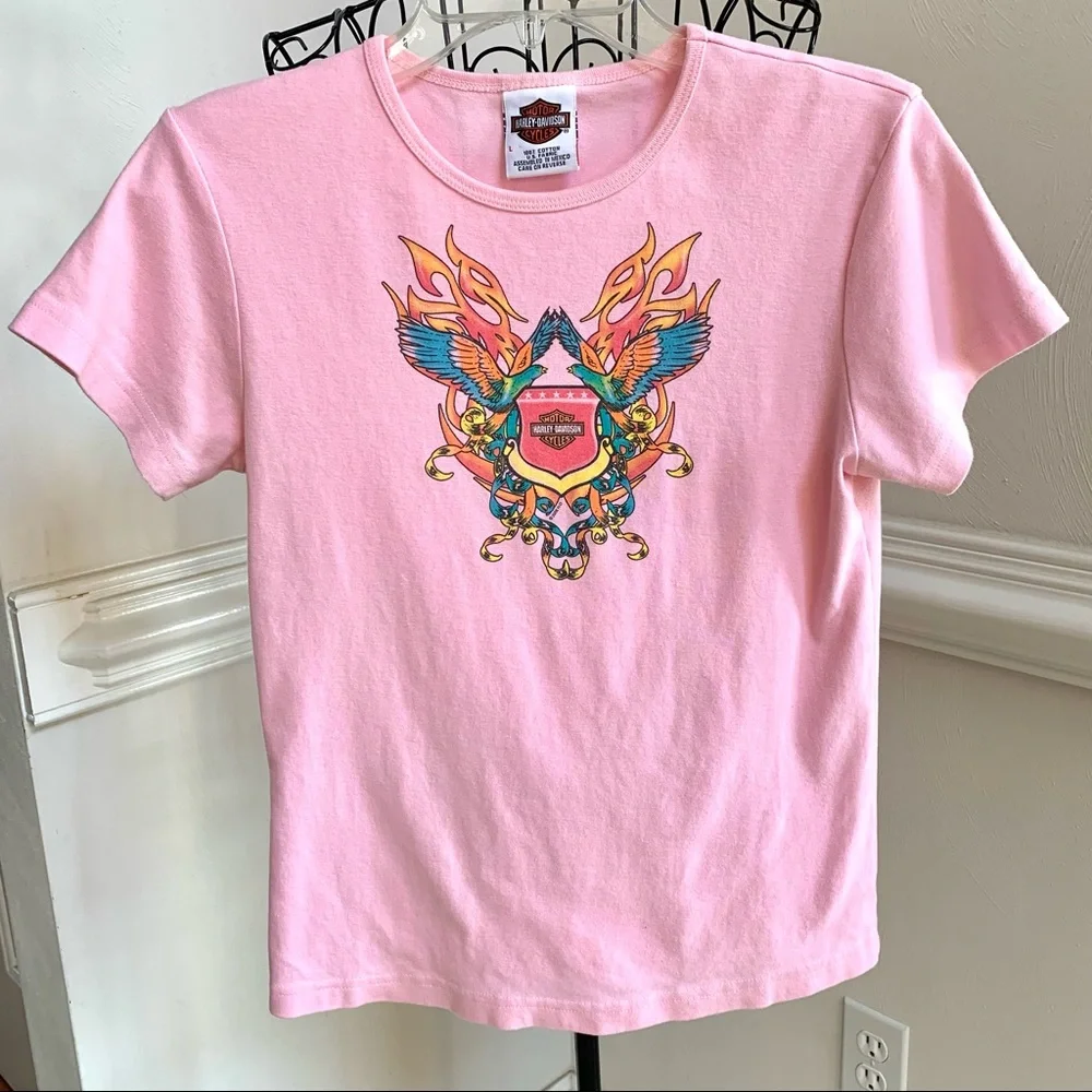 Harley Davidson Short Sleeve Graphic Tee Shirt Bayside Harley - Picture 9 of 9